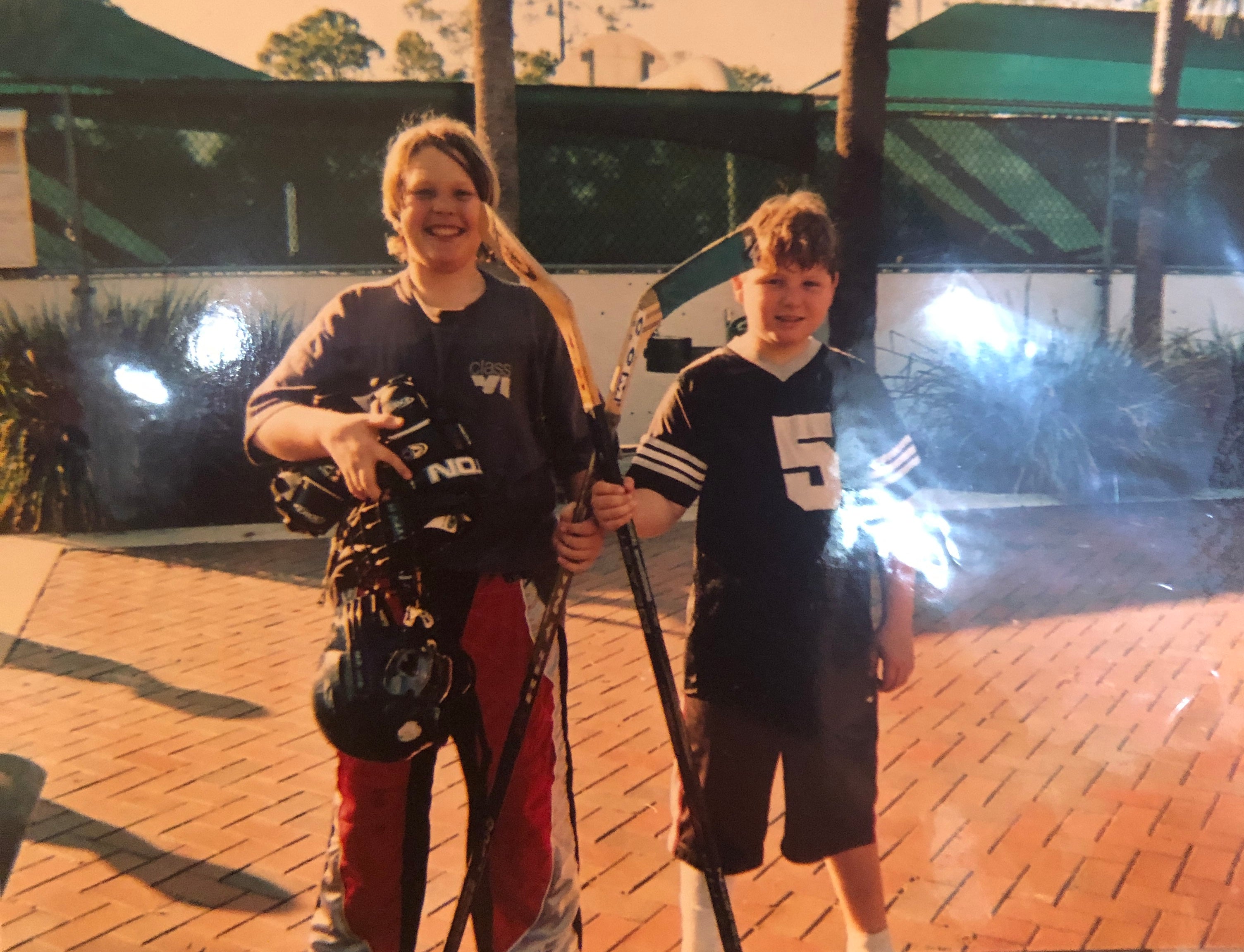 Carter and Steve as Kids at Sugarsand park in Boca Raton